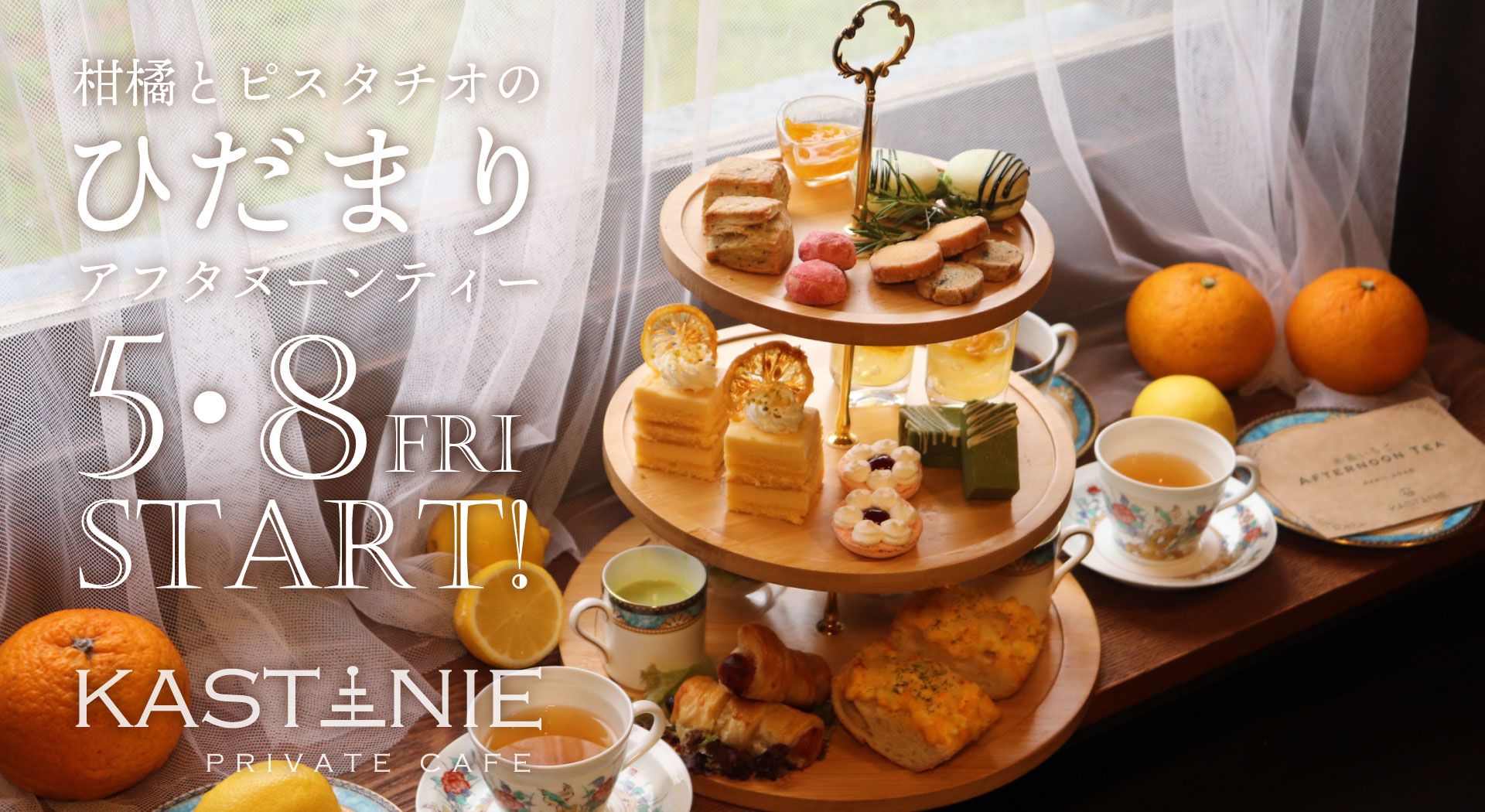 初夏のひだまりアフタヌーンティー5/8スタート